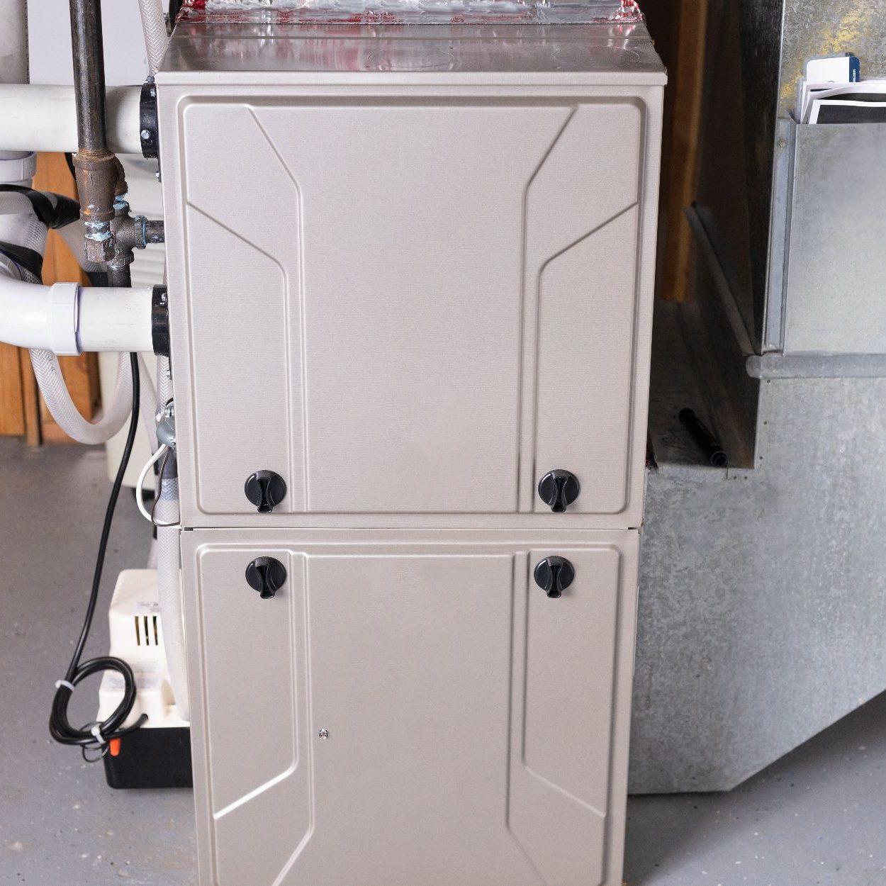 Double Stage Gas Furnace In The Basement